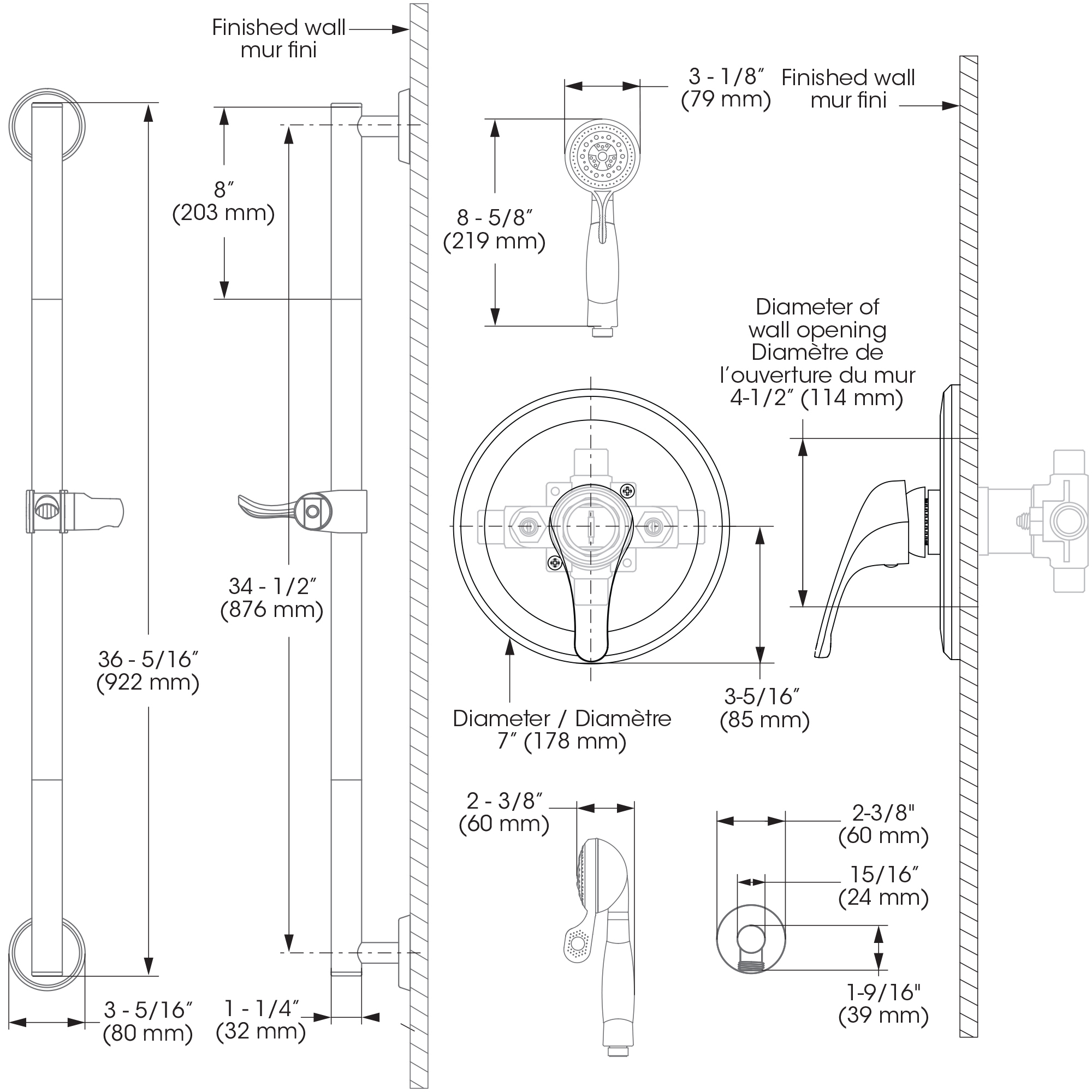 Aquabad® Caniveau De Douche En Acier Inox - Slim Noir Mat | L: 100 Cm | Ensemble Complet Comprenant Un Couvercle: Bord | Avec Filtre-cheveux, Y Compris : Advantix Vario Siphon